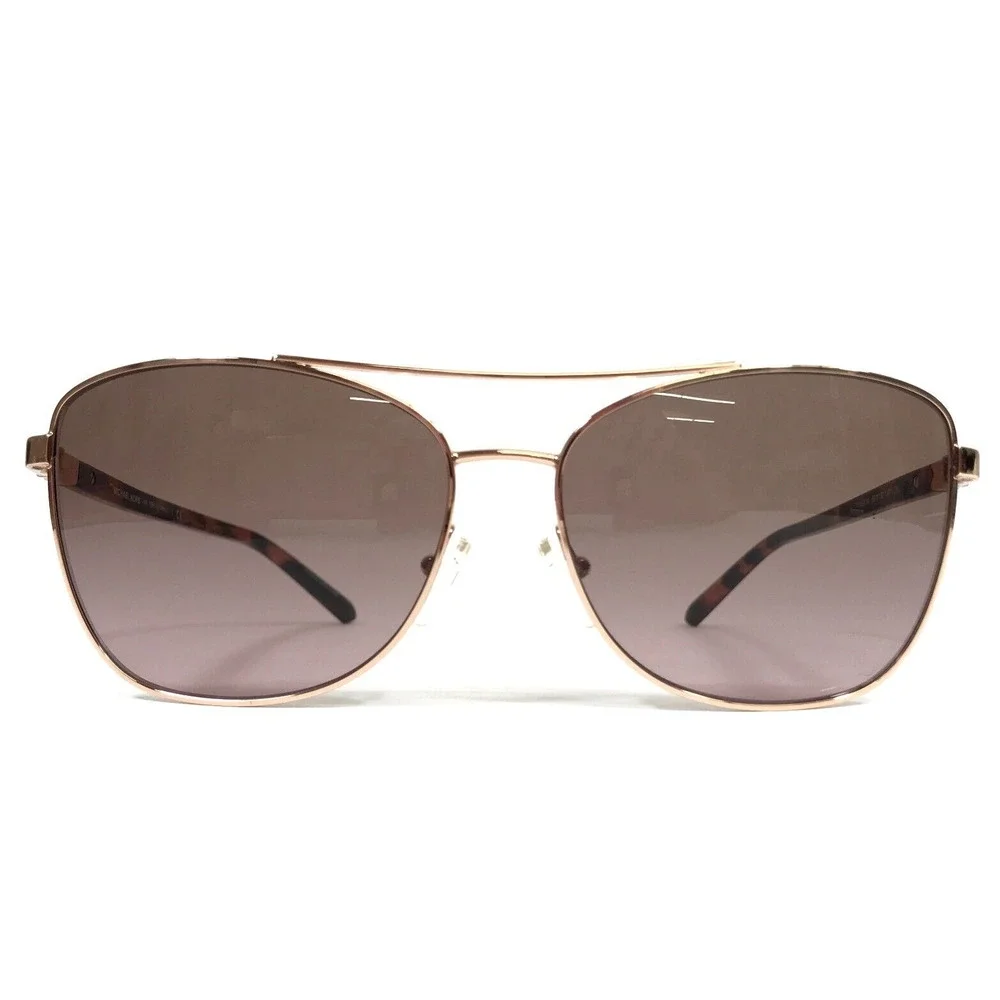 Michael Kors Sunglasses MK1096 Stratton 110814 Rose Gold Tortoise Brown Lenses - Picture 2 of 14